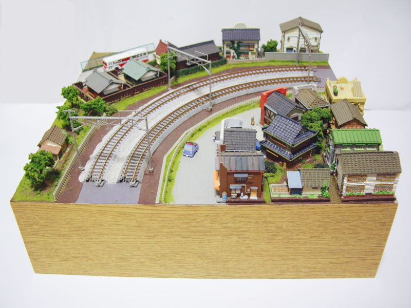 「愛のある風景(西武新宿線・野方駅付近)」モジュール全景 「愛のある風景(西武新宿線・野方駅付近)」モジュール全景