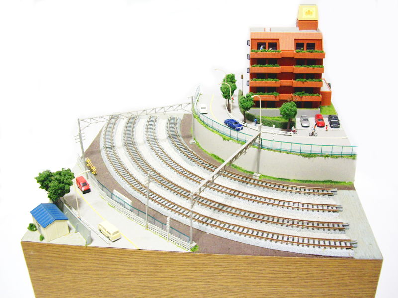 「セレブのいる風景(JR山手線・目黒駅付近)」モジュール全景 「セレブのいる風景(JR山手線・目黒駅付近)」モジュール全景