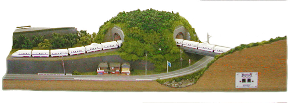 「中央東線・大月~笹子間」モジュール全景 「中央東線・大月~笹子間」モジュール全景