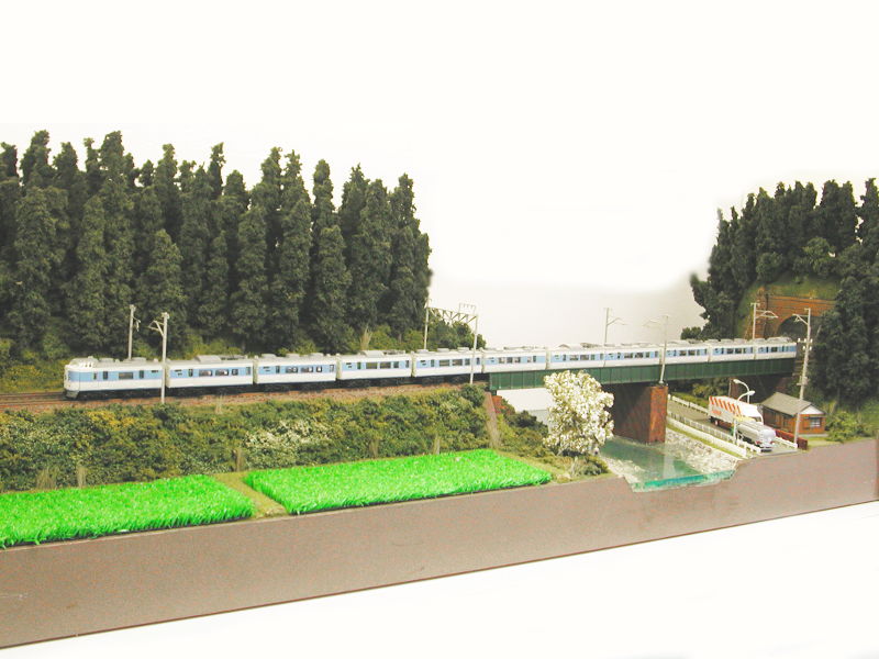 「山間の鉄橋」モジュール全景(右) 「山間の鉄橋」モジュール全景(右)