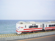 日本海を行く北越急行「スノーラビット」