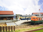 国鉄身延線の駅にて