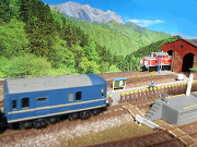 高原のローカル駅と寝台特急