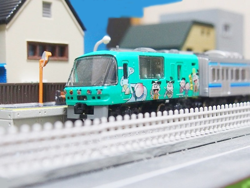 「郊外の単線駅」モジュール全景(裏) 「郊外の単線駅」モジュール全景(裏)