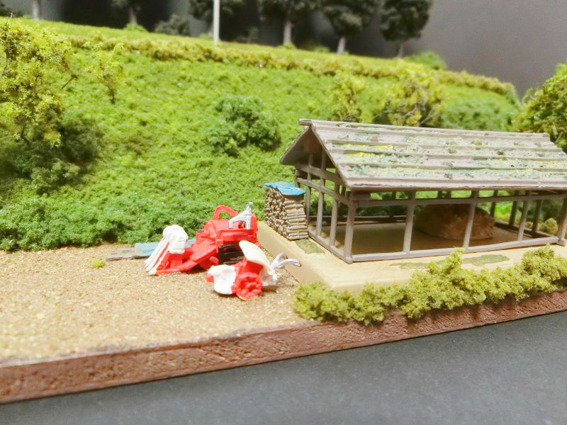 斜面下の農作業小屋 斜面下の農作業小屋