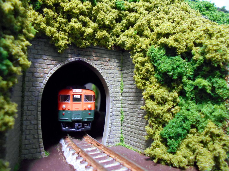 顔を出した急行列車 顔を出した急行列車