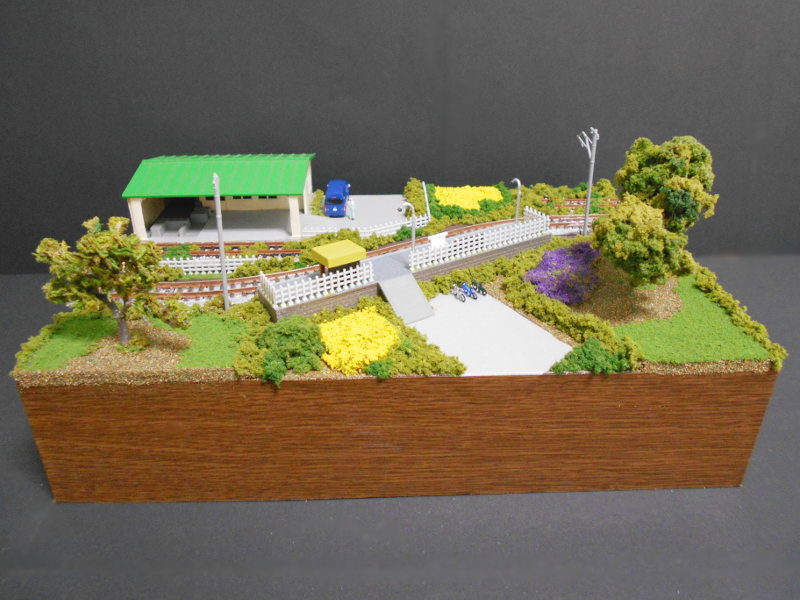 「JR大糸線の駅」モジュール全景 「JR大糸線の駅」モジュール全景