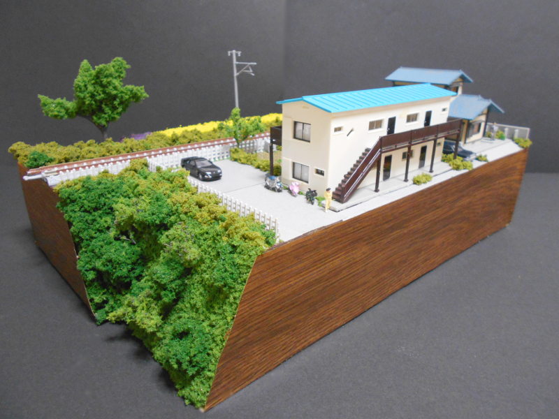 「アパートのある風景」モジュール全景 「アパートのある風景」モジュール全景