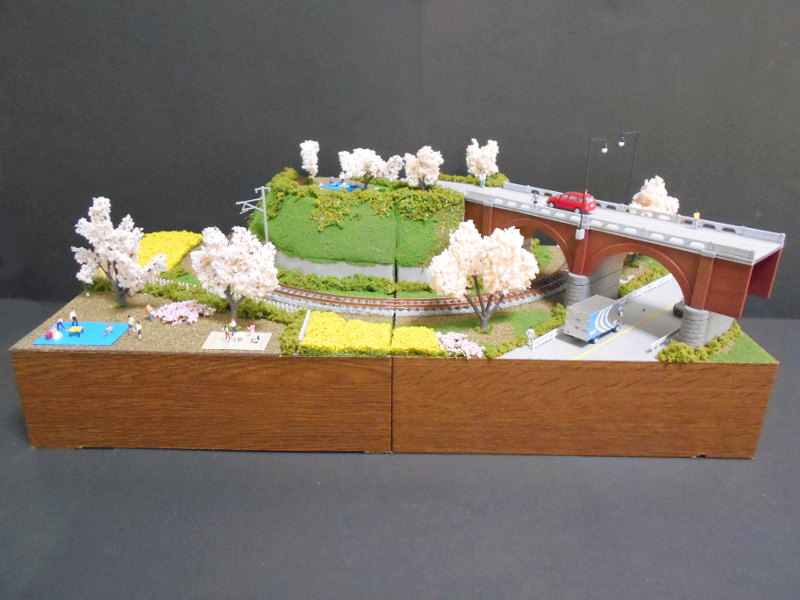 「桜のある風景」モジュール全景 「桜のある風景」モジュール全景