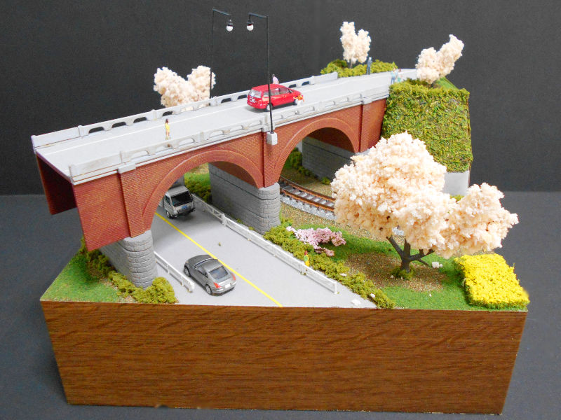 「桜のある風景1」モジュール全景 「桜のある風景1」モジュール全景