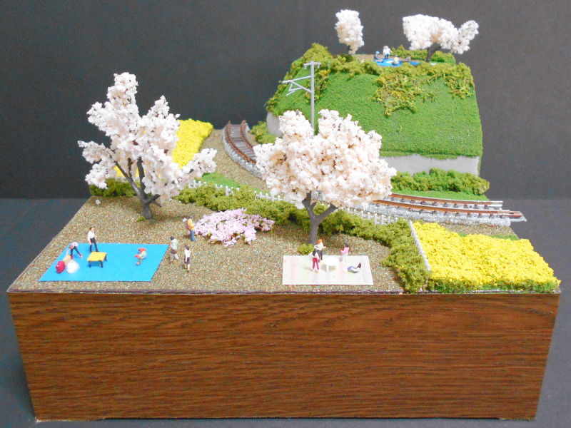 「桜のある風景2」モジュール全景 「桜のある風景2」モジュール全景