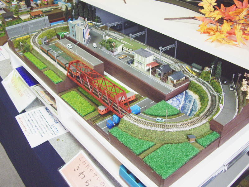 「練馬鉄道・山ノ上緑化線」モジュール全景 「練馬鉄道・山ノ上緑化線」モジュール全景