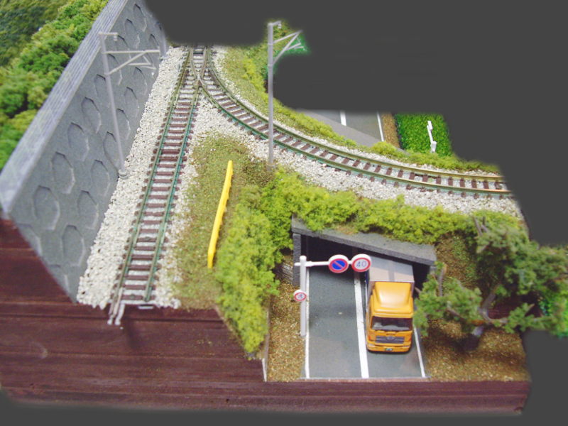 「国道沿いの分岐点」モジュール全景 「国道沿いの分岐点」モジュール全景