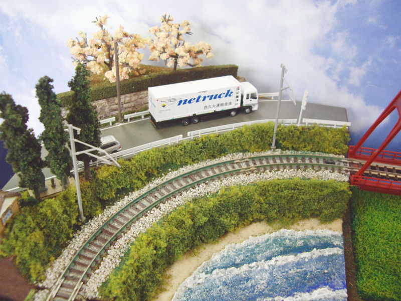 「海岸線と旧街道」モジュール全景 「海岸線と旧街道」モジュール全景