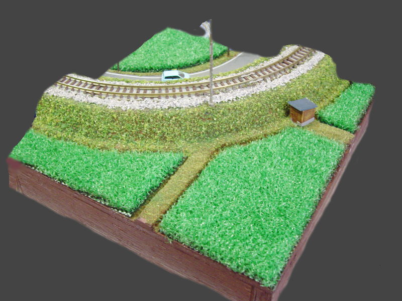 「田園と築堤」モジュール全景 「田園と築堤」モジュール全景