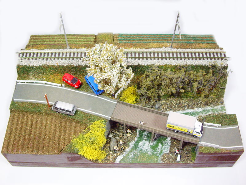 「山ノ上川の釣り人」モジュール全景 「山ノ上川の釣り人」モジュール全景