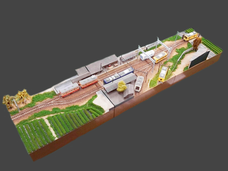 「近江鉄道・高宮駅」モジュール全景 「近江鉄道・高宮駅」モジュール全景