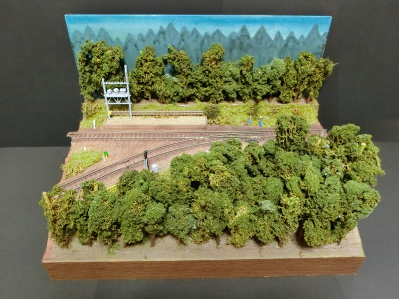 「JR関西本線・中在家信号場」モジュール全景 「JR関西本線・中在家信号場」モジュール全景