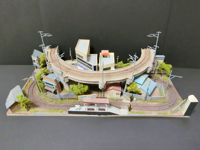 「高架線とローカル線」モジュール全景(表) 「高架線とローカル線」モジュール全景(表)