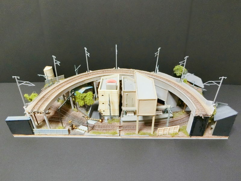 「高架線とローカル線」モジュール全景(裏) 「高架線とローカル線」モジュール全景(裏)