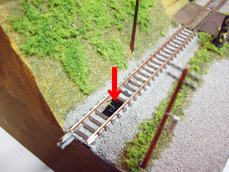 踏切のセンサー部分 踏切のセンサー部分