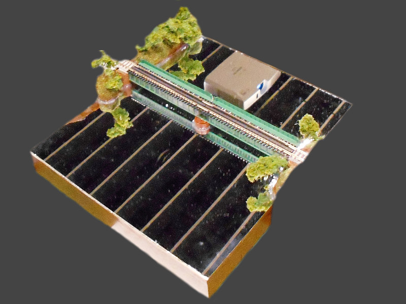 「水鏡の鉄橋」モジュール全景 「水鏡の鉄橋」モジュール全景