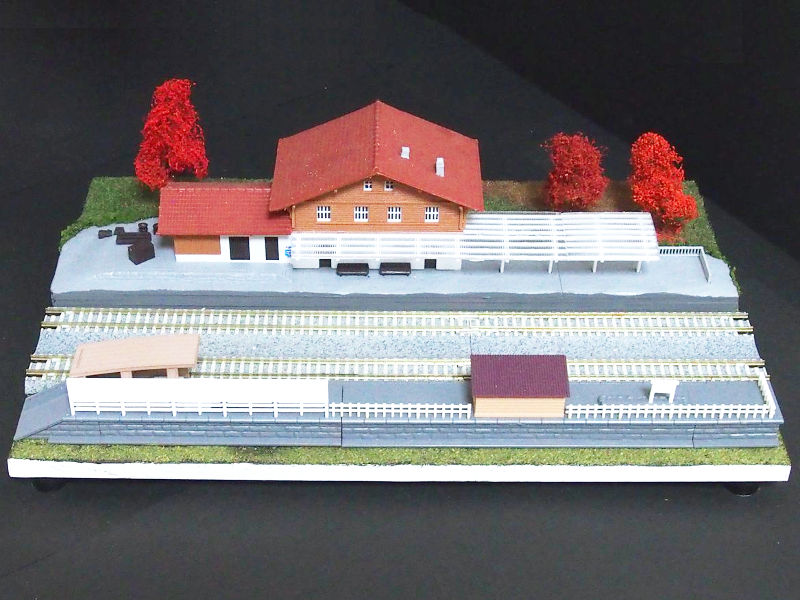 「ヨーロッパ郊外の駅」モジュール全景 「ヨーロッパ郊外の駅」モジュール全景