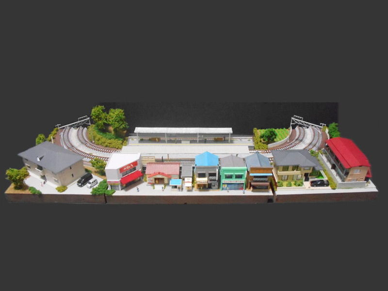 「JR南武線」レイアウト全景(宿河原駅側) 「JR南武線」レイアウト全景(宿河原駅側)