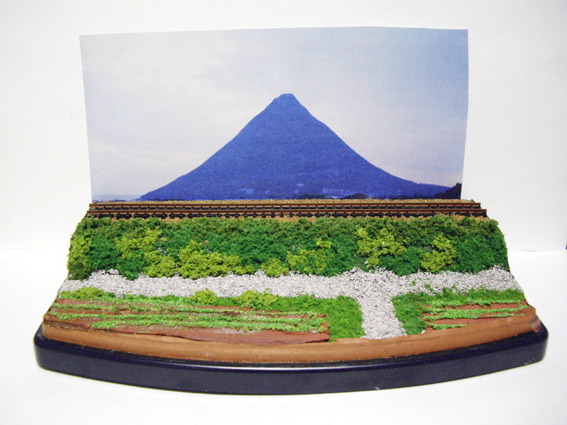 「JR指宿枕崎線・西大山」ジオラマ全景 「JR指宿枕崎線・西大山」ジオラマ全景