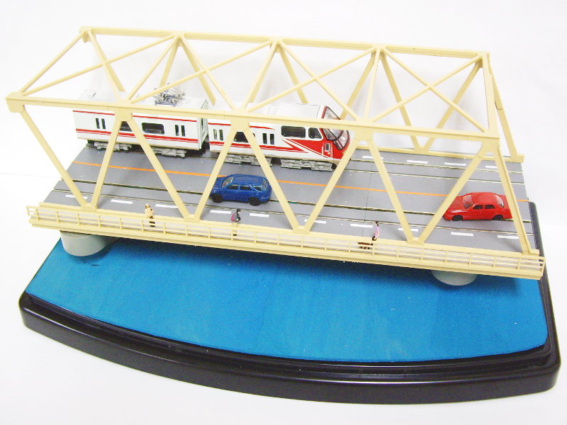 「名鉄犬山橋」ジオラマ全景 「名鉄犬山橋」ジオラマ全景