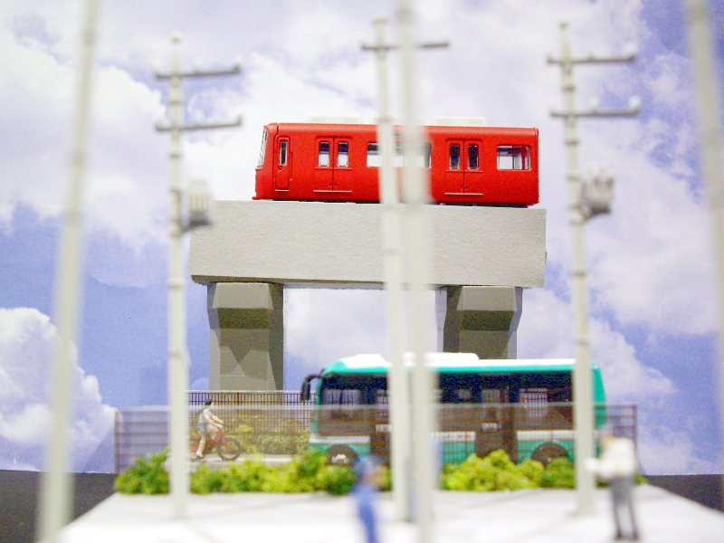 名鉄・大同町駅付近の電柱の森 名鉄・大同町駅付近の電柱の森