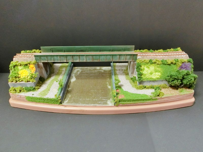 「築堤と橋」ジオラマ全景 「築堤と橋」ジオラマ全景