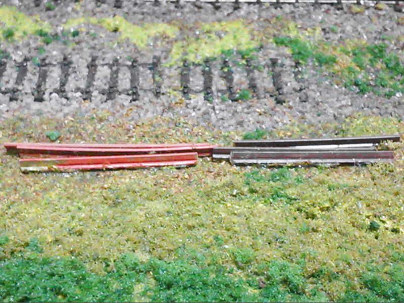 撤去されたレールも再現 撤去されたレールも再現