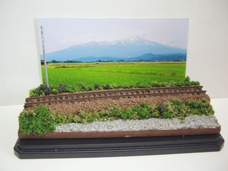 「羽越線のいなほ号」ジオラマ全景 「羽越線のいなほ号」ジオラマ全景