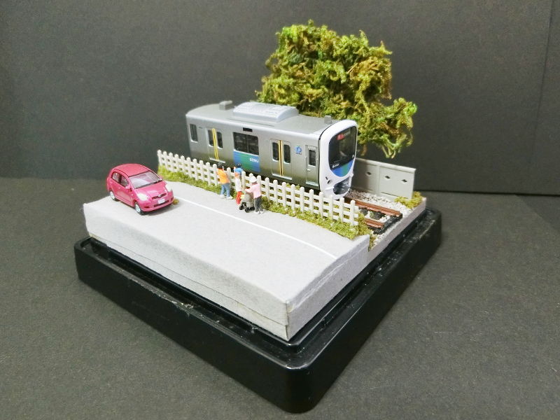 「線路端会議」ジオラマ全景 「線路端会議」ジオラマ全景