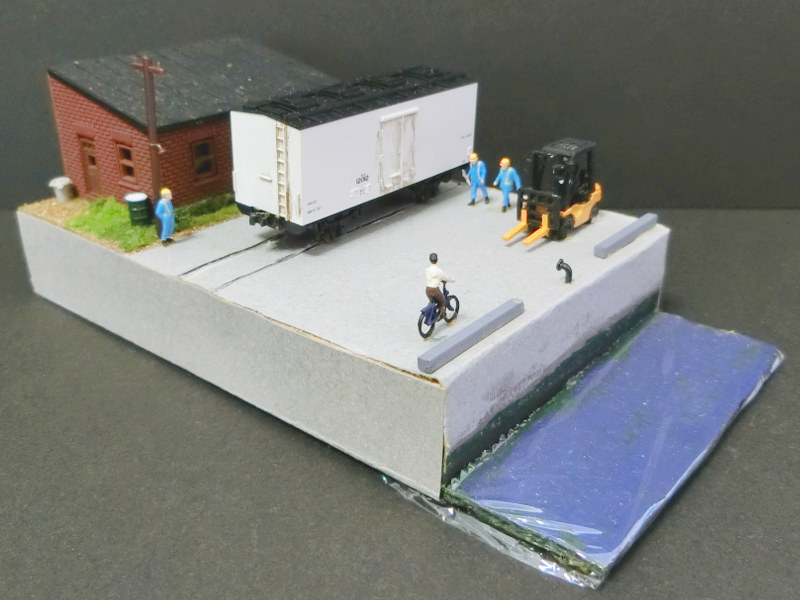 「東京港・芝浦埠頭の臨港線」ジオラマ全景 「東京港・芝浦埠頭の臨港線」ジオラマ全景