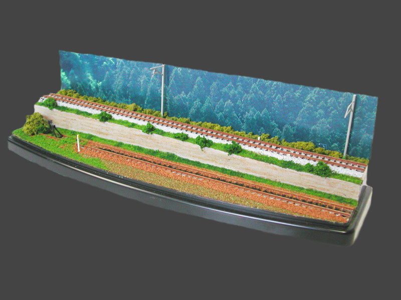 「峠の駅の引込み線」ジオラマ全景 「峠の駅の引込み線」ジオラマ全景