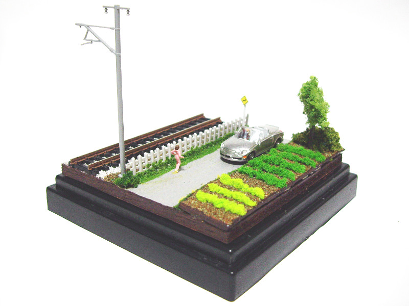 「朝のジョギング」ジオラマ全景 「朝のジョギング」ジオラマ全景