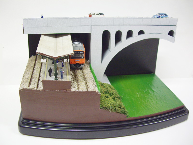 「JR御茶ノ水駅・聖橋」ジオラマ全景 「JR御茶ノ水駅・聖橋」ジオラマ全景