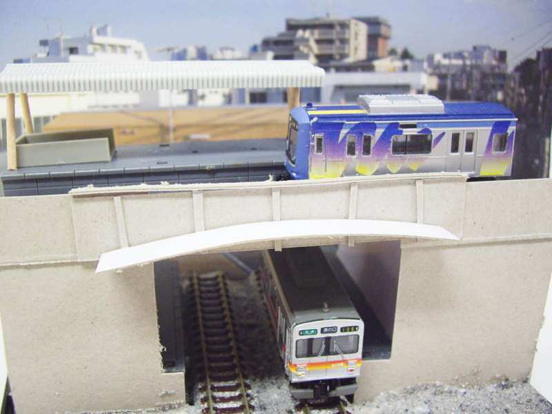 自由が丘駅の直角交差 自由が丘駅の直角交差