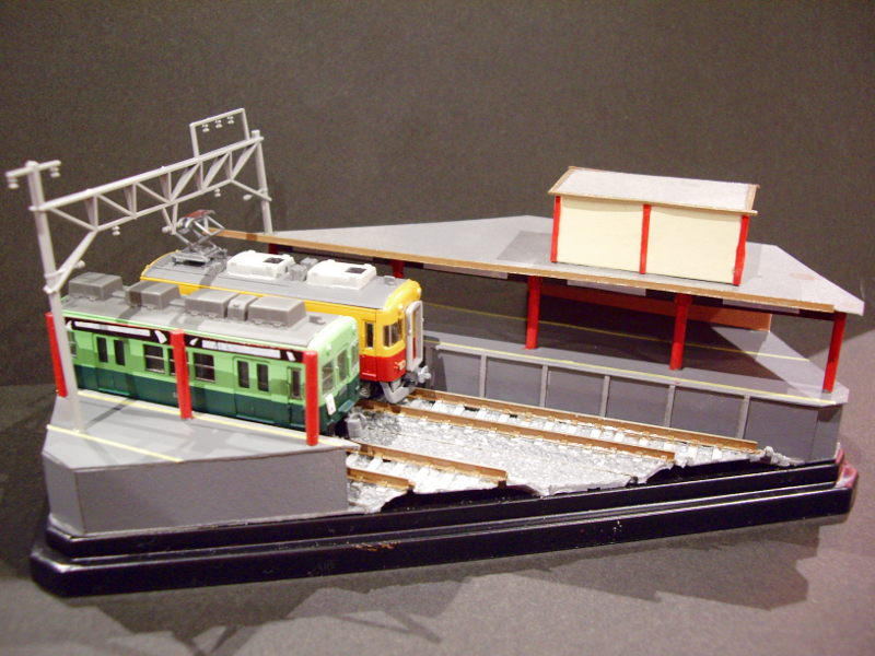 「京阪・伏見稲荷駅」ジオラマ全景 「京阪・伏見稲荷駅」ジオラマ全景