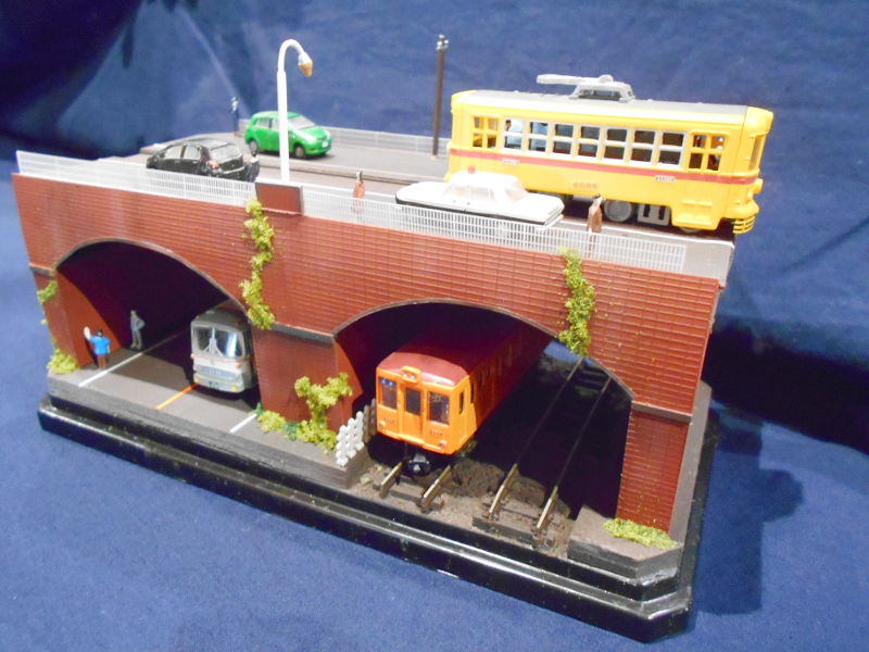 「レンガ橋」ジオラマ全景 「レンガ橋」ジオラマ全景