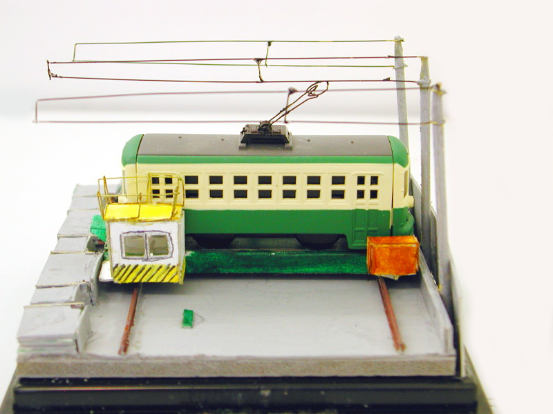 「都電・荒川車庫のトラバーサー」ジオラマ全景 「都電・荒川車庫のトラバーサー」ジオラマ全景