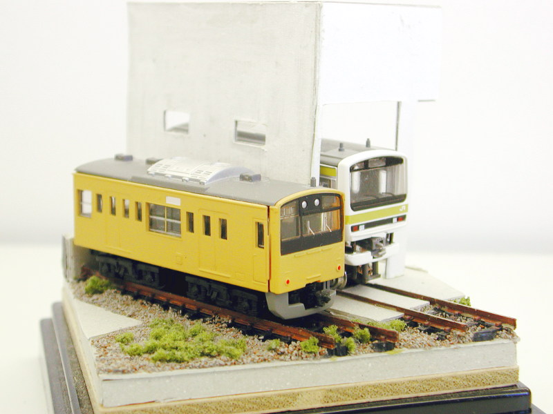 クハ201がポツンと留置されたまま… クハ201がポツンと留置されたまま…