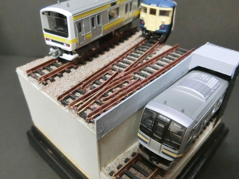 ポイントは普通の線路を組み合わせて作成 ポイントは普通の線路を組み合わせて作成