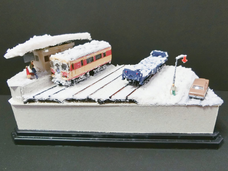 「豪雪の北陸」ジオラマ全景 「豪雪の北陸」ジオラマ全景