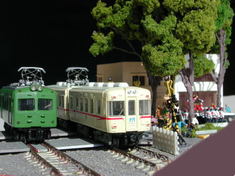 地上時代の京王線府中駅 地上時代の京王線府中駅