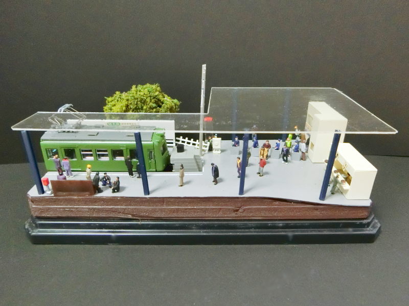 「京王線・府中競馬正門前駅」ジオラマ全景(裏) 「京王線・府中競馬正門前駅」ジオラマ全景(裏)