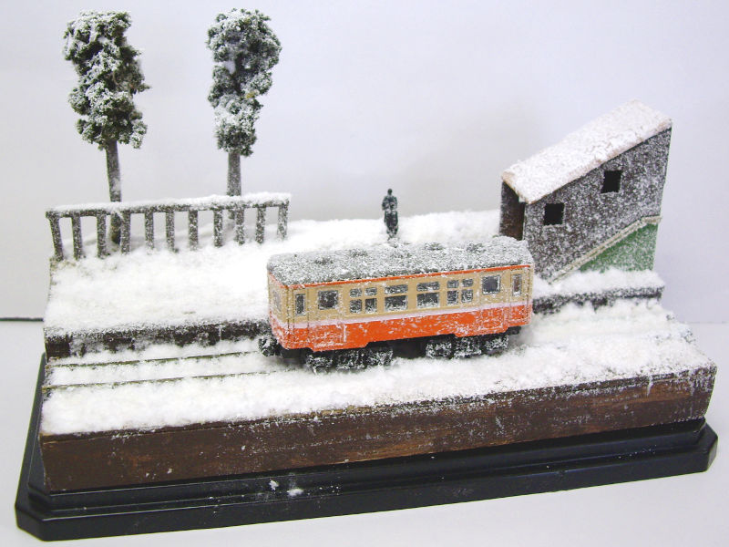 「南部縦貫鉄道・野辺地駅」ジオラマ全景 「南部縦貫鉄道・野辺地駅」ジオラマ全景