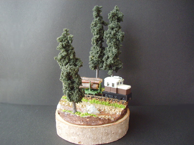 「木曽の森林鉄道」ジオラマ全景 「木曽の森林鉄道」ジオラマ全景